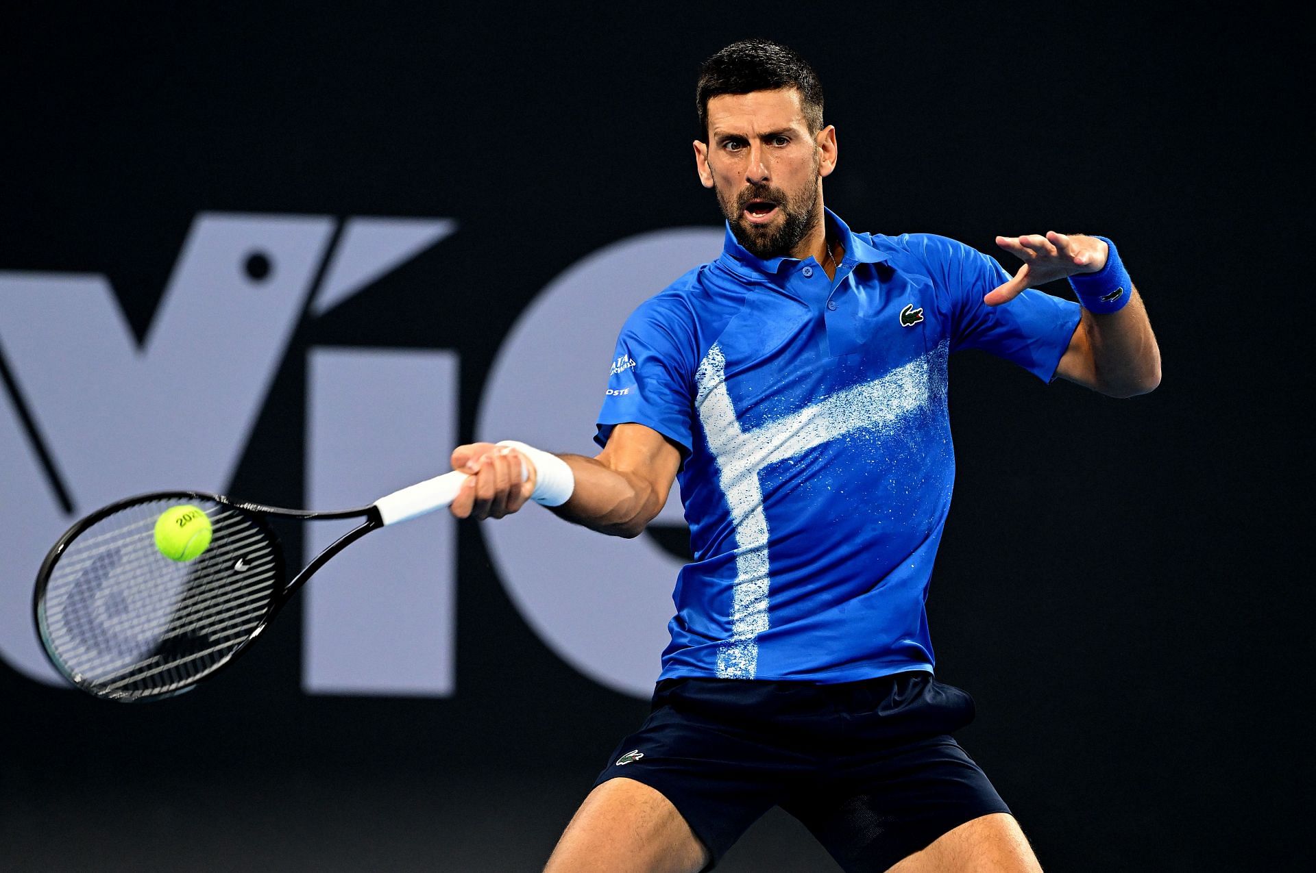 Novak Djokovic at the 2025 Brisbane International [Image Source: Getty]