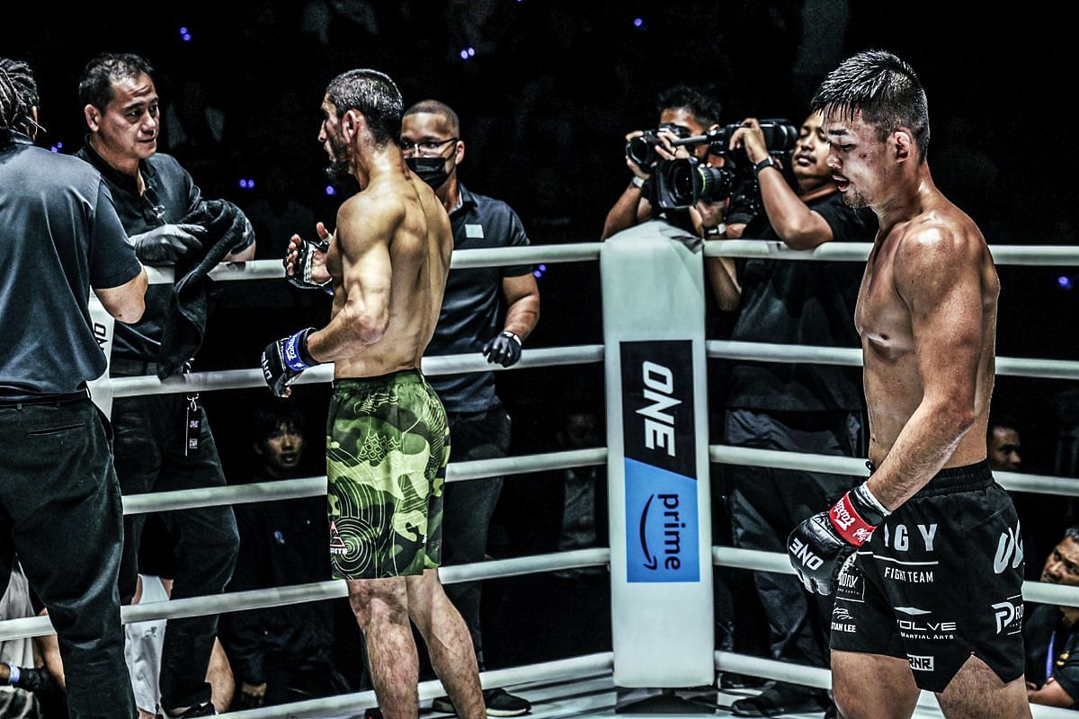 Christian Lee (right) Alibeg Rasulov (left) [Photo via: ONE Championship]