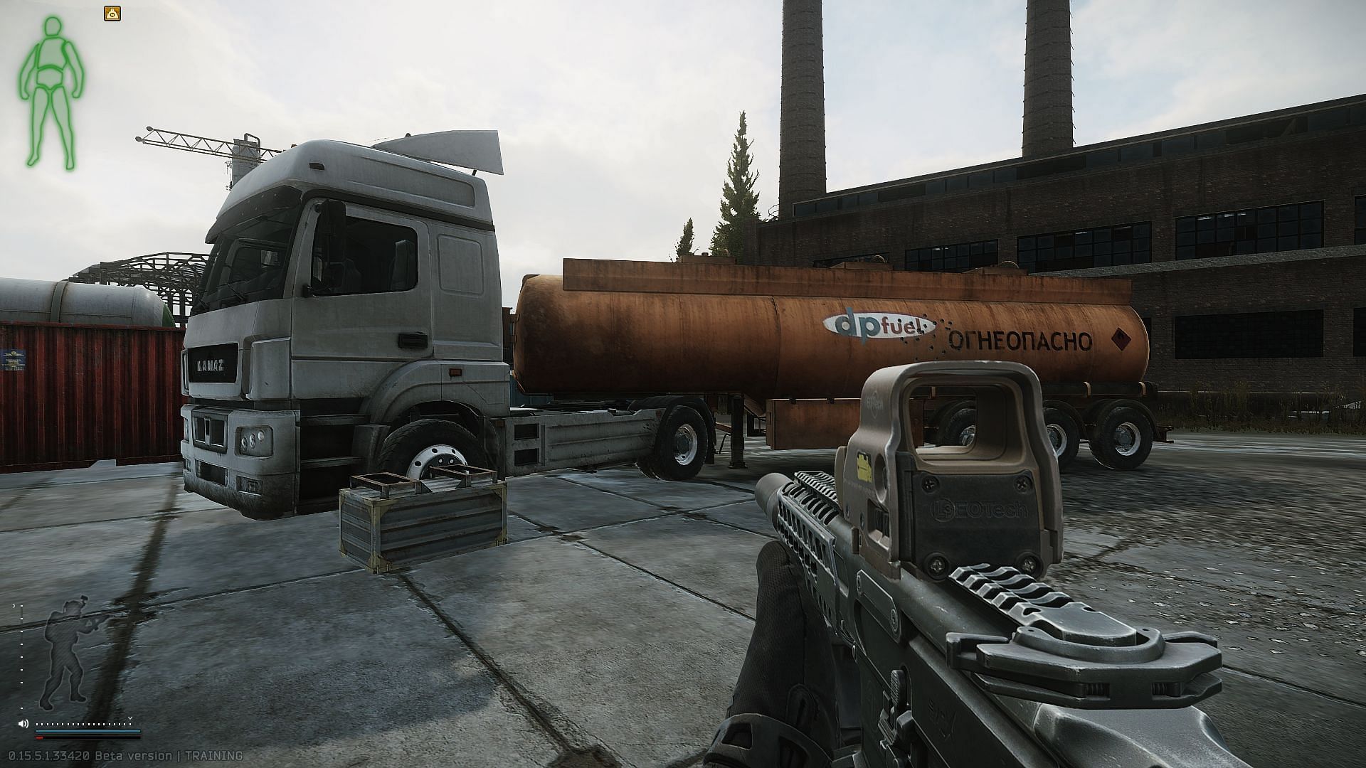 The tanker truck in the Old Construction site (Image via Battlestate Games)