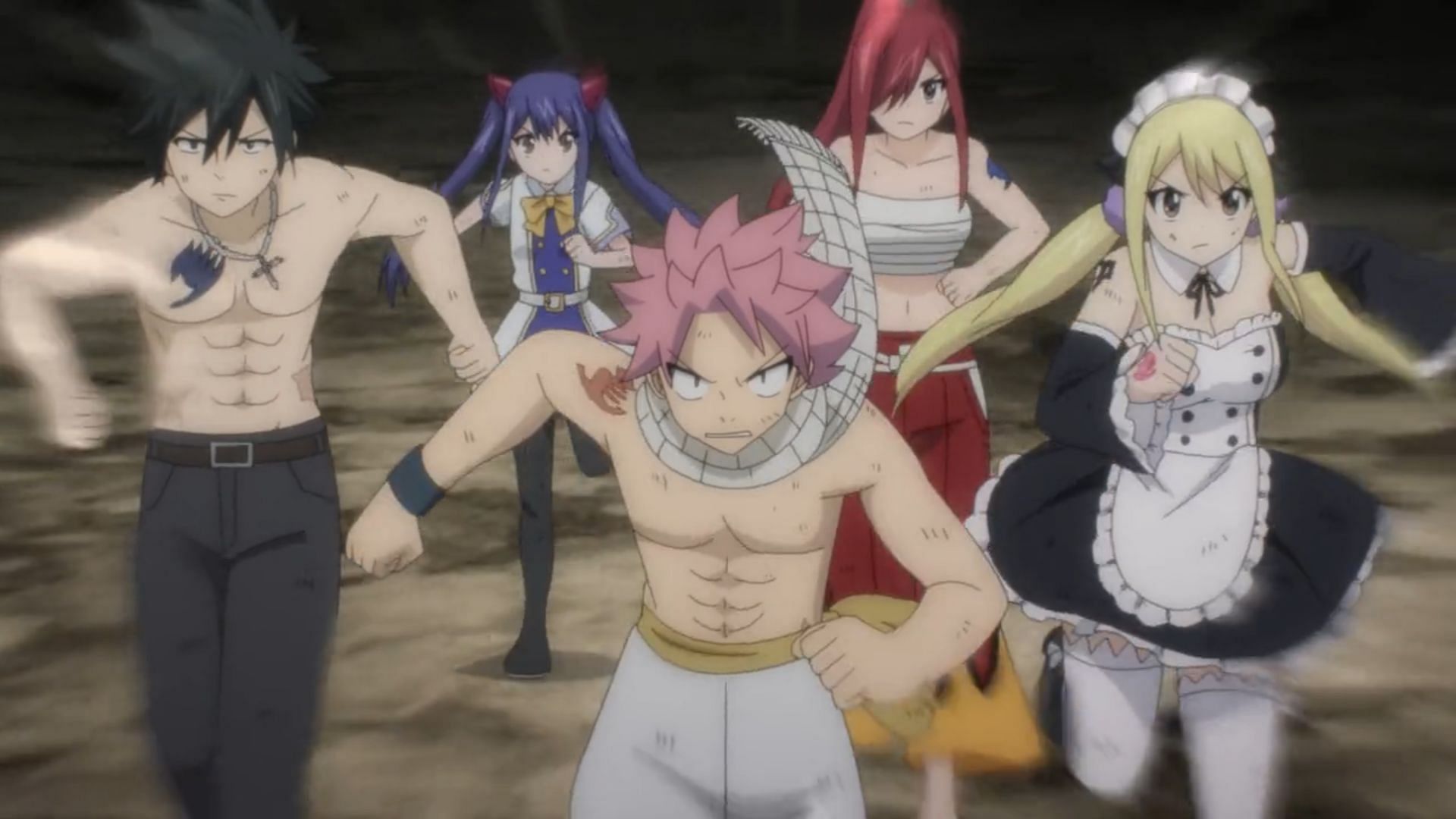 Natsu and the group prepare to take down Alta Face (Image via J.C. Staff)