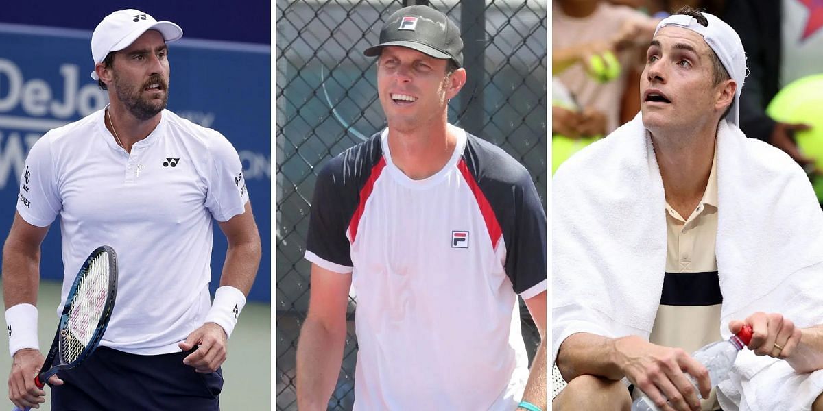 Steve Johnson (L), Sam Querrey (C), and John Isner | Images: Getty