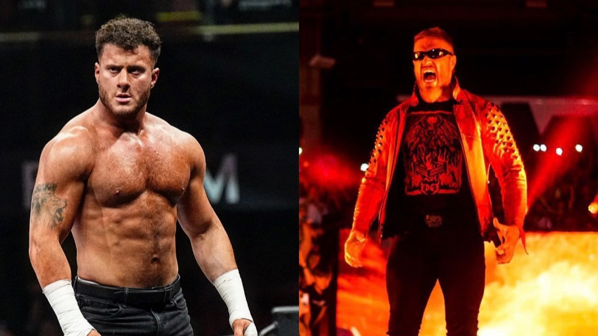 AEW stars MJF (left) and Adam Copeland (right). (Image credits: MJF &amp; Adam Copeland