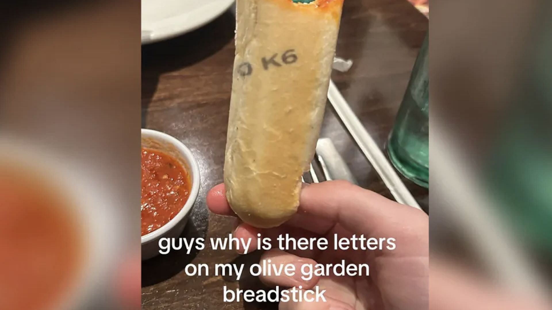 Olive Garden Breadsticks Letters (Image via Tiktok / @fartbubble69420)