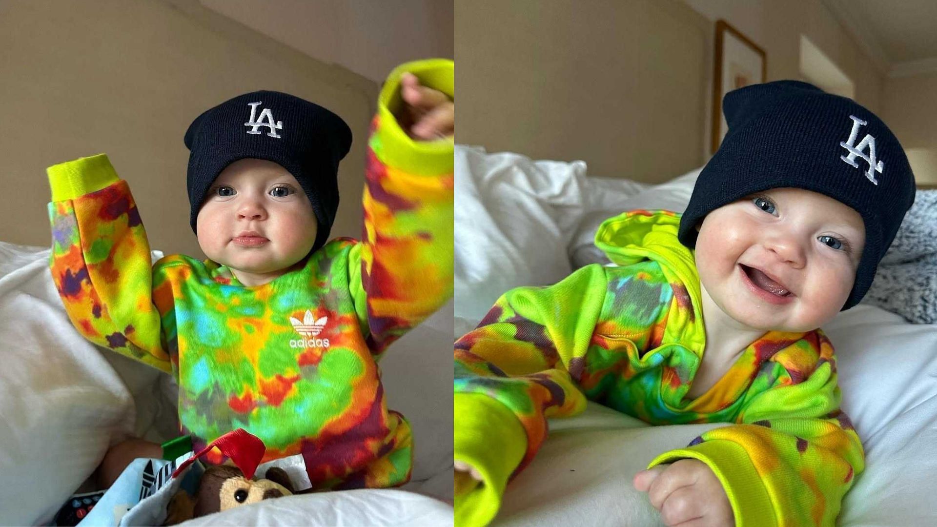 Michael Kopech&#039;s wife Morgan shared pictures of their daughter Clover rocking a Dodgers cap (Photo Source: @morganhaleykopech Instagram)