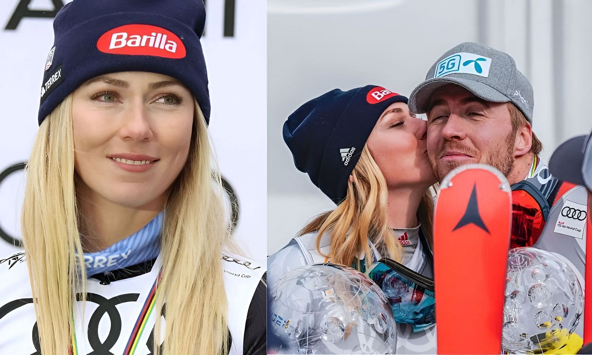 Mikaela Shiffrin pays tribute to Aleksander Kilde (Image: All via Getty)