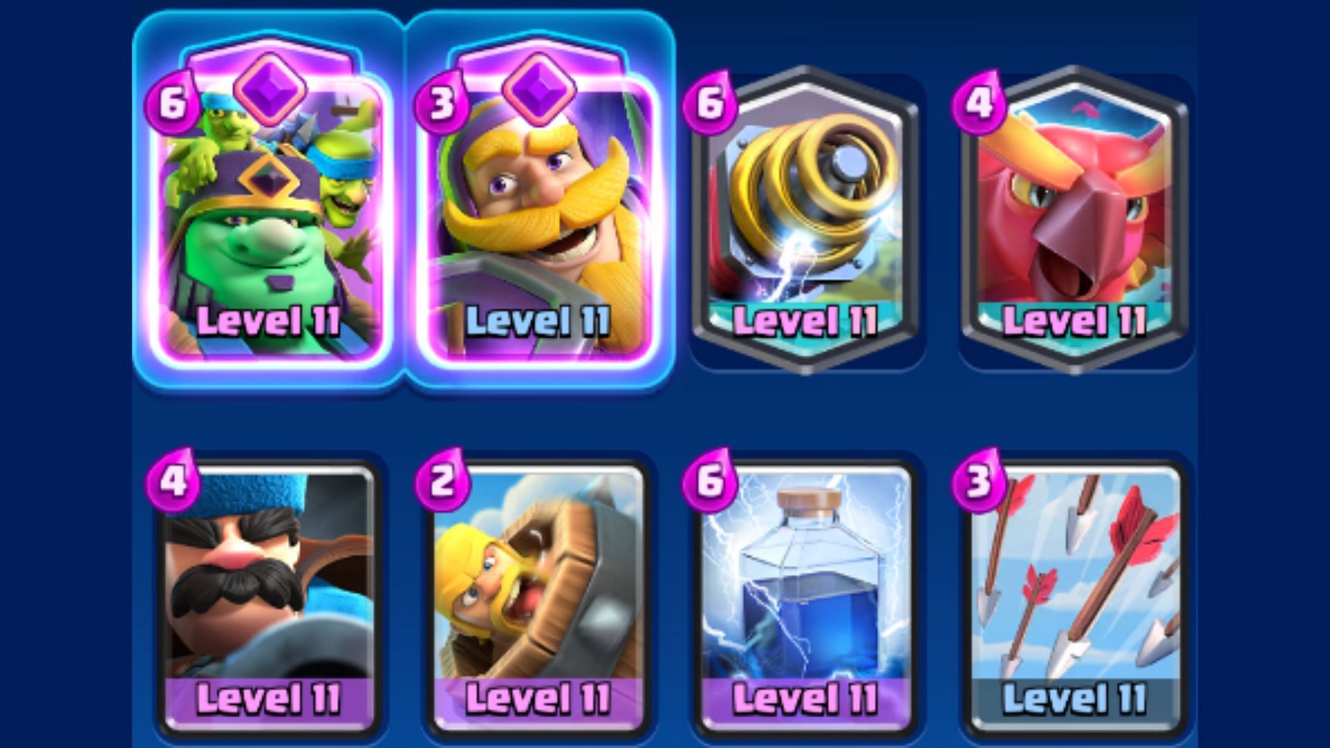 Clash Royale Sparky Goblin Phoenix deck (Image via Supercell)