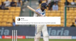 "Rohit Sharma batting in full sleeves was not on my 2024 calendar"- Fans react as skipper departs for 3 off 11 in IND vs PMXI BGT 2024-25 warmup game