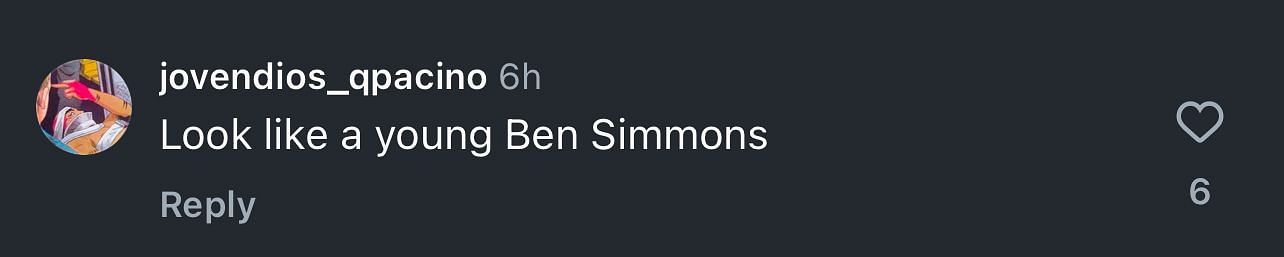 &quot;Look like a young Ben Simmons,&quot; another shared.