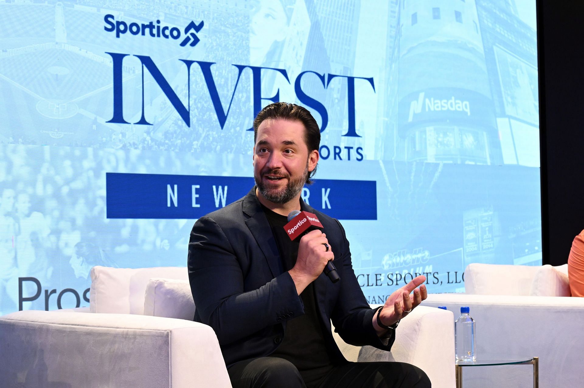 Serena Williams&#039; husband Alexis Ohanian speaking at the Sportico&#039;s Invest in Sports New York (Image source: Getty)