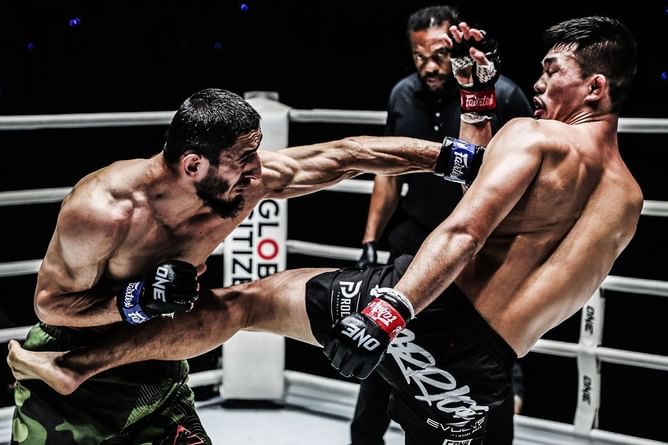 WATCH: The unfortunate no-contest end to the brewing barnburner between Christian Lee and Alibeg Rasulov at ONE Fight Night 26