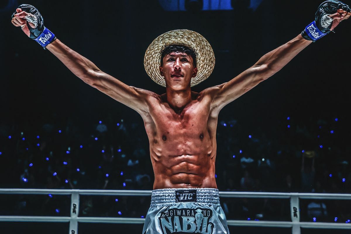 WATCH: Towering phenom Nabil Anane channels One Piece&rsquo;s Luffy in dominant beatdown of Muangthai -- Photo by ONE Championship