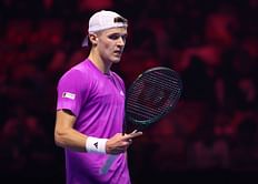 WATCH: Shocking scenes at ATP Next Gen Finals as Jakub Mensik complains to umpire about anti-doping test during mid-match toilet break