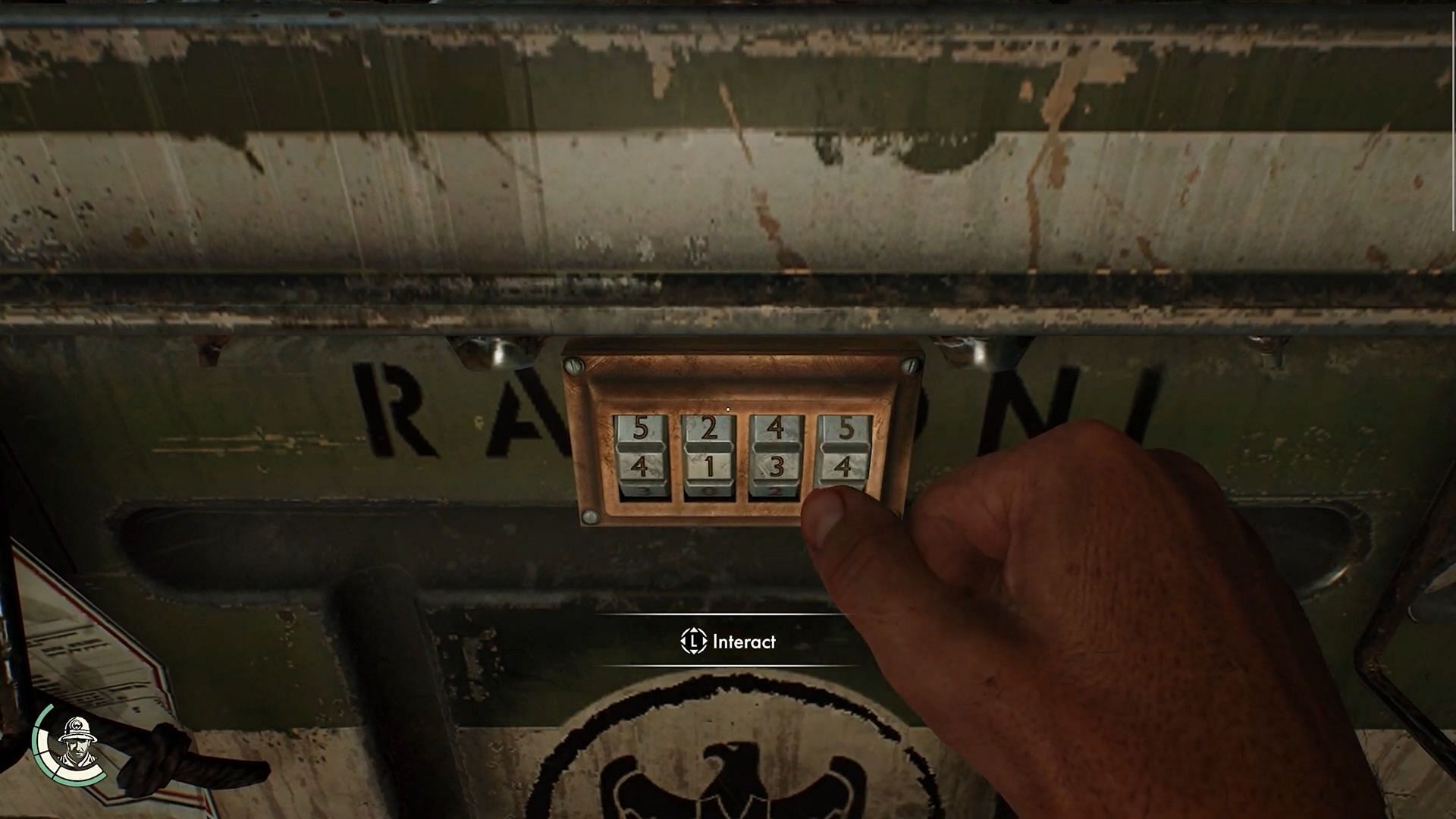 Enter 4134 into the chest to unlock it (Image via Bethesda || YouTube/@SomewhatAwesomeGames)