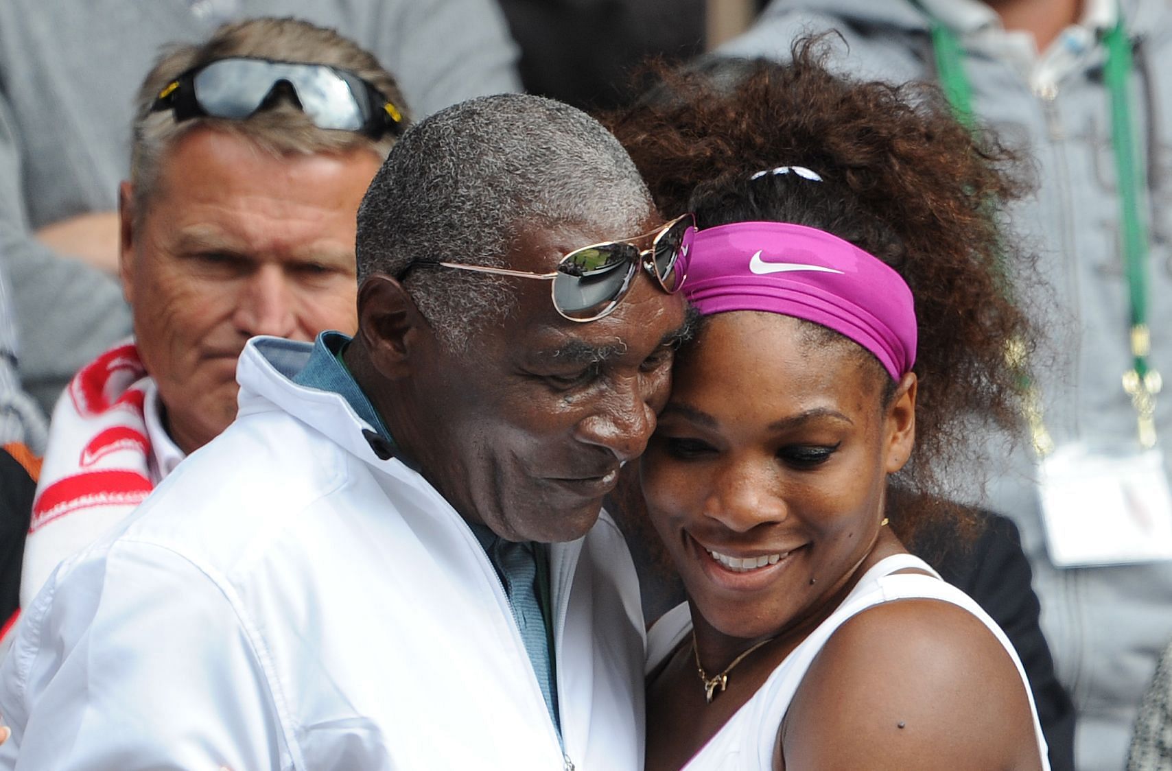 Serena Williams pictured with father Richard at Wimbledon 2012 | Image Source: Getty