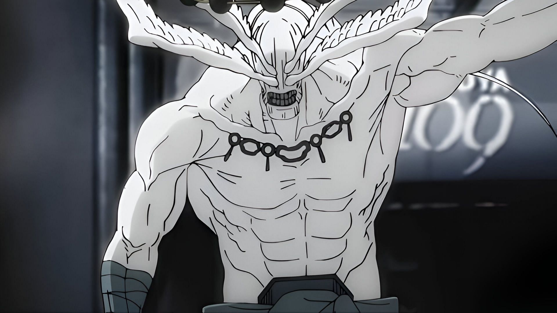 Mahoraga as seen in the anime (Image via MAPPA)