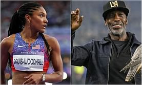 "People always think it’s about money" - Tara Davis-Woodhall makes her feelings known about picking a fight with Michael Johnson amid online hate