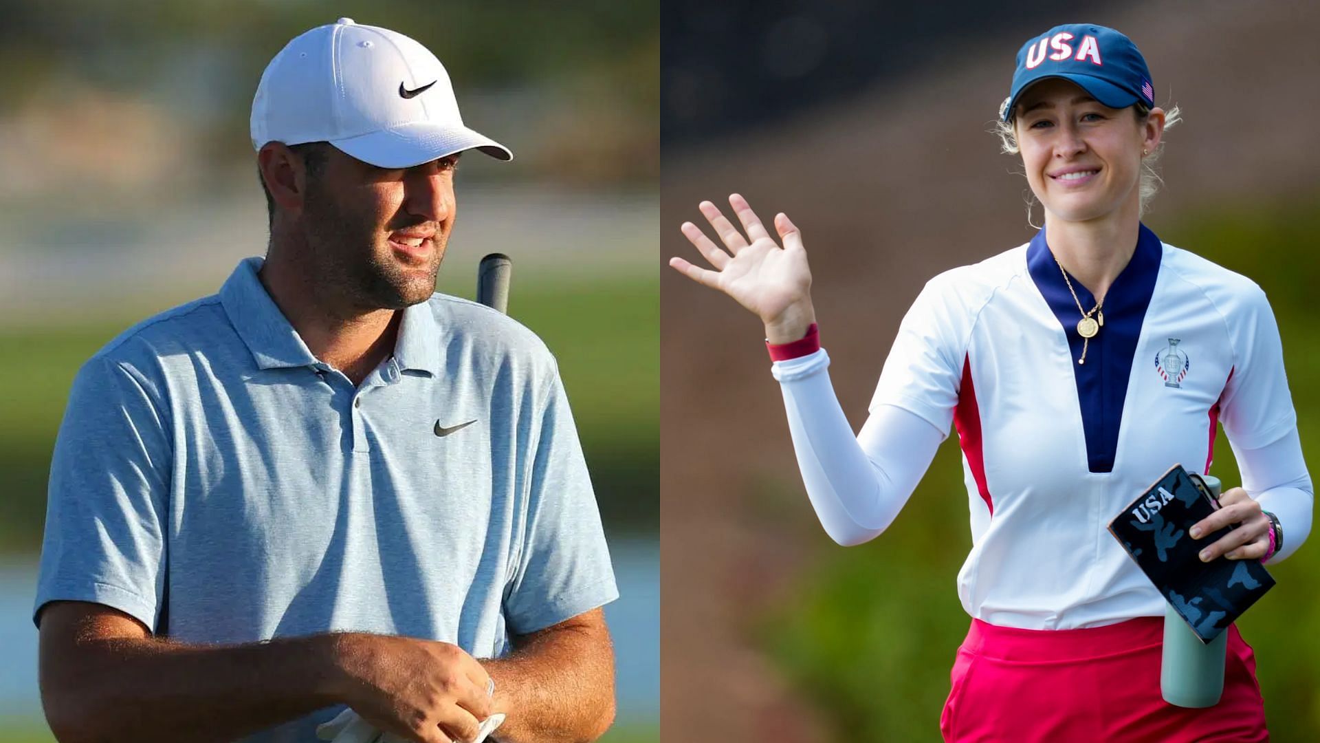 Nike celebrates Nelly Korda &amp; Scottie Scheffler (Images via Getty)