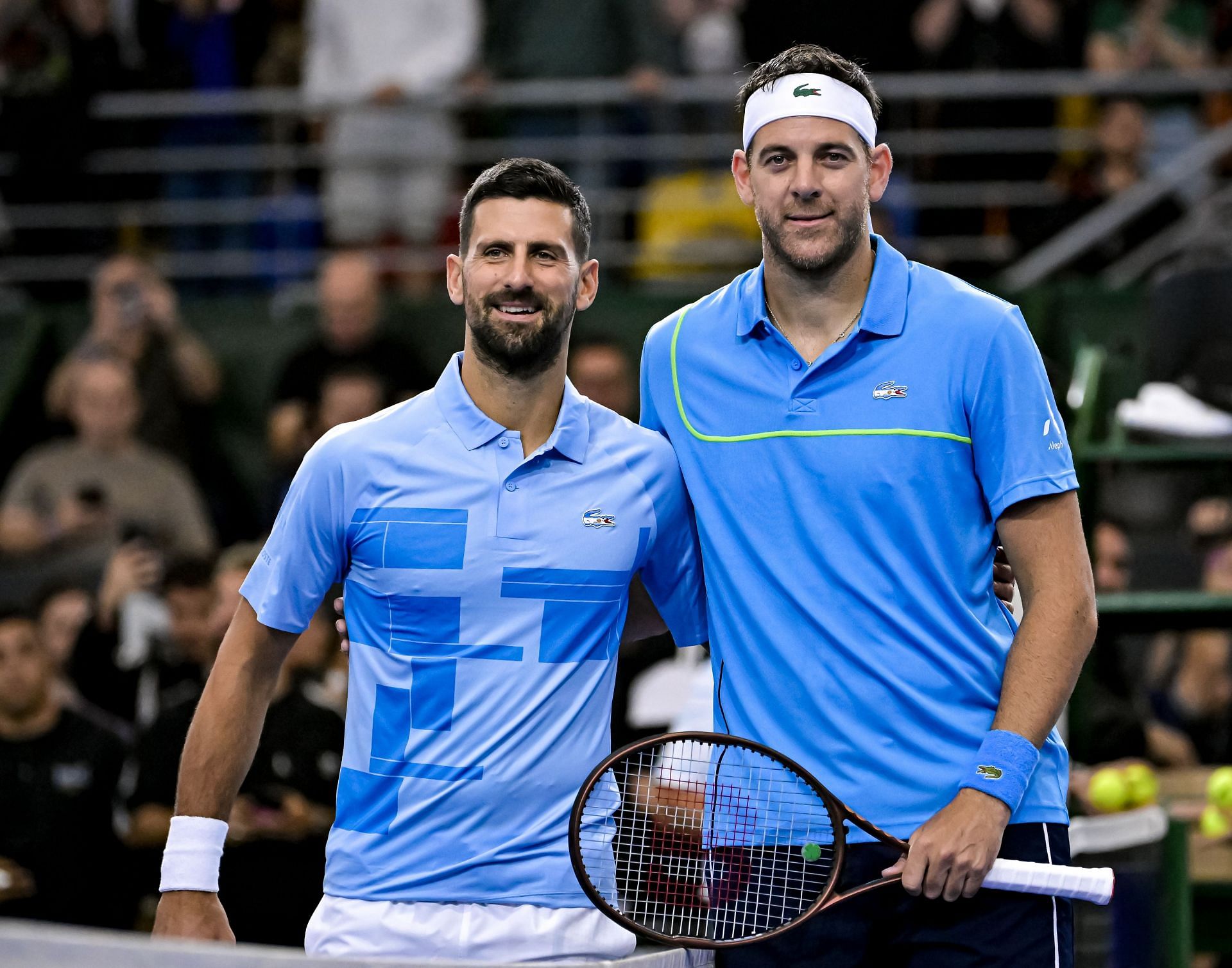 Juan Martin Del Potro Plays Against Novak Djokovic In Farewell Game - Source: Getty