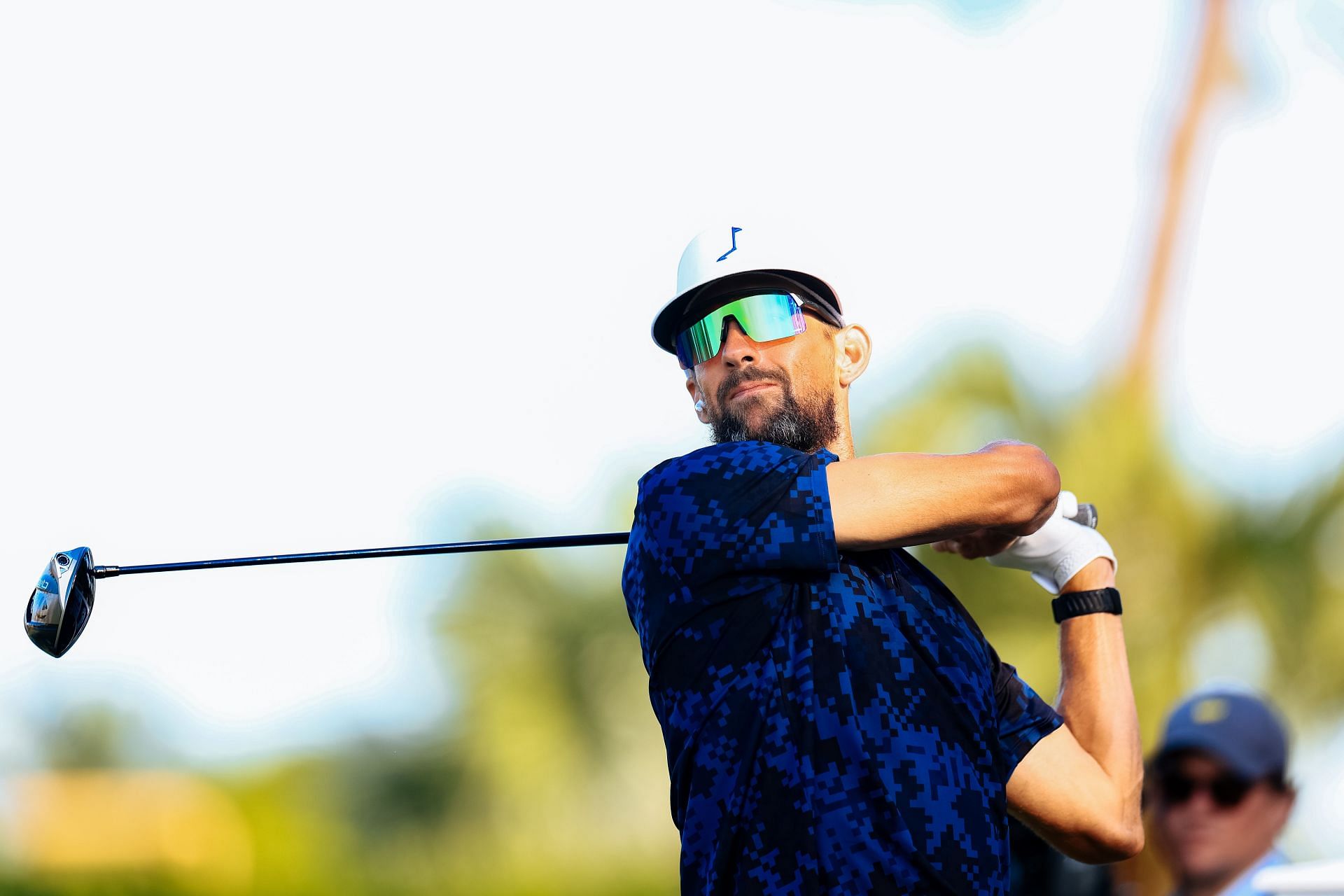 Michael Phelps playing at the Match 10 - (Source: Getty)