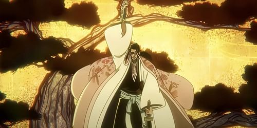 Shunsui Kyoraku as seen in anime (Image via Studio Pierrot)