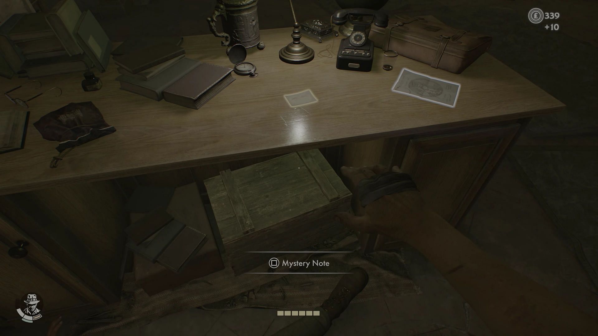 Collect all the items on the desk (Image via Bethesda)