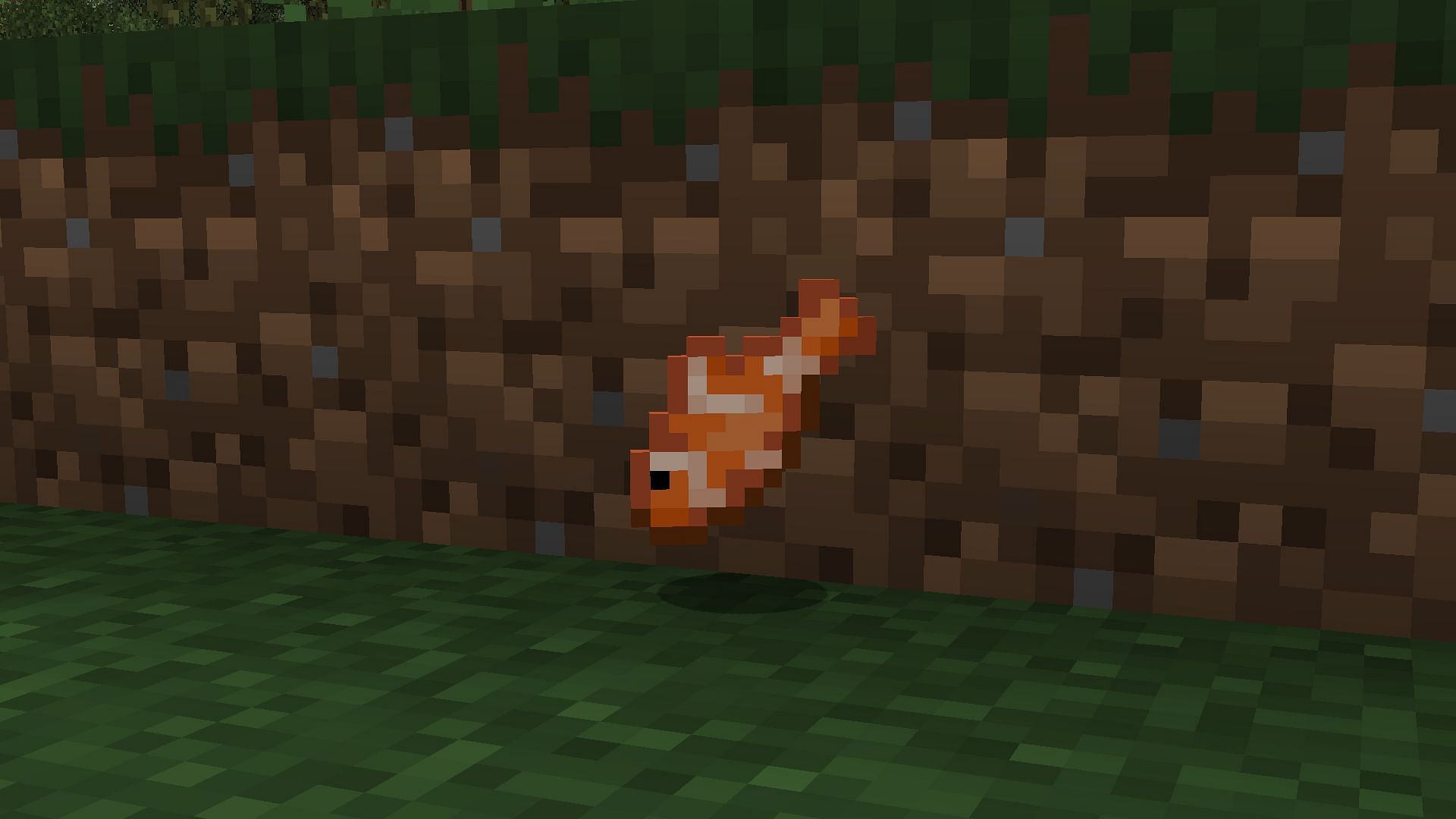 Players cannot eat tropical fish in survival mode (Image via Mojang Studios)