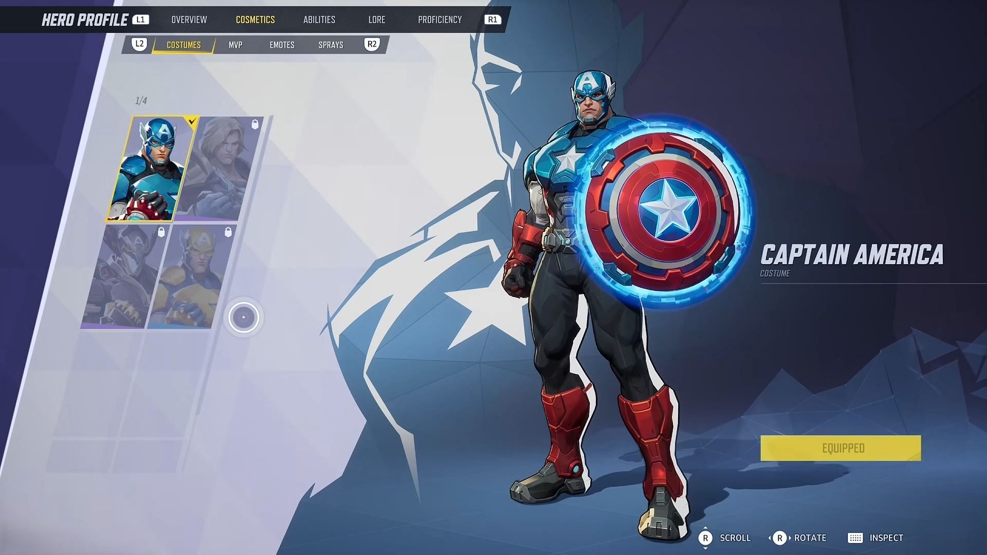 All Marvel Rivals Captain America skins: Tier list and prices