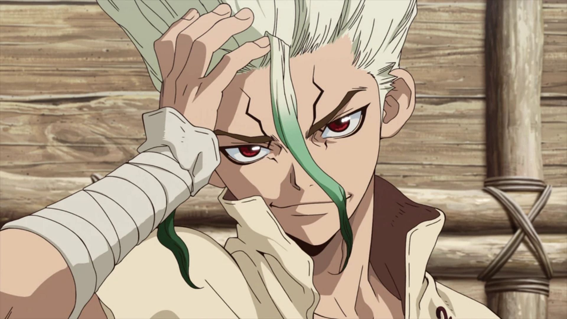 Senku as seen in Dr. Stone (Image via TMS Entertainment)