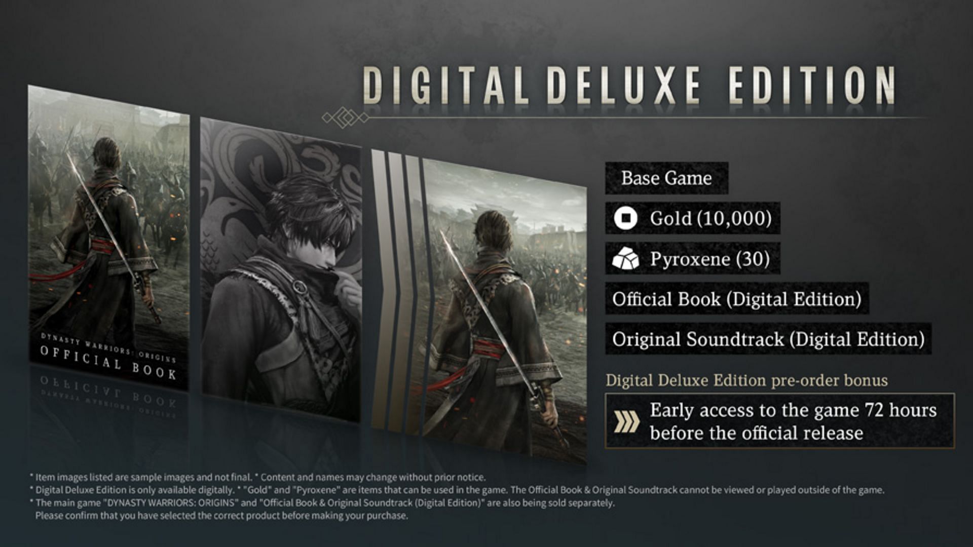 The Digital Deluxe Edition comes with a few additions (Image via Koei Tecmo)