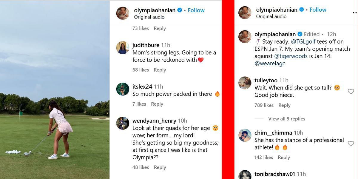 More fan reactions (Image: Instagram @olympiaohanian)