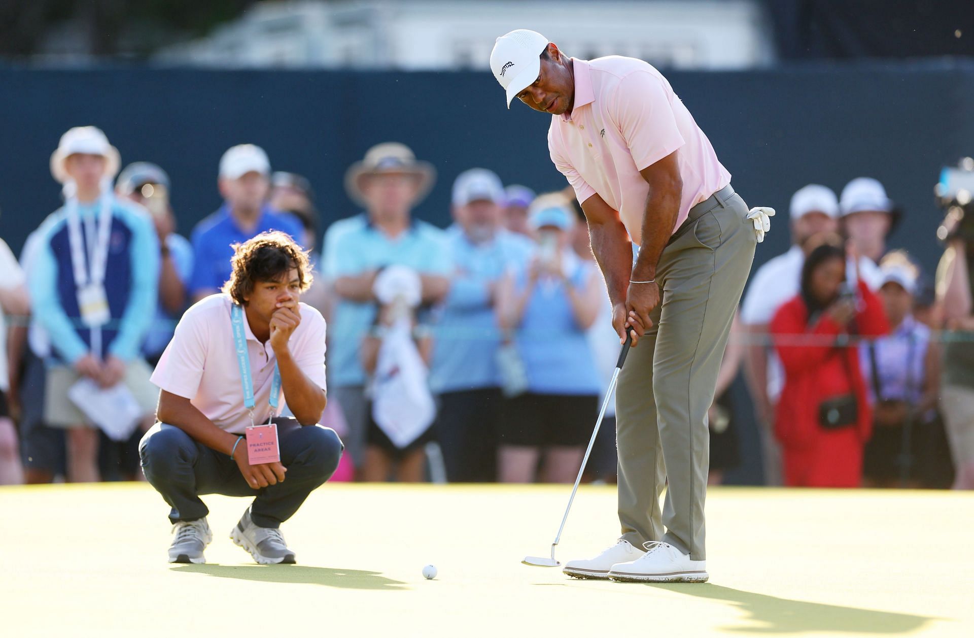 What is Tiger Wood's tee time for the first rond of the 2024 PNC