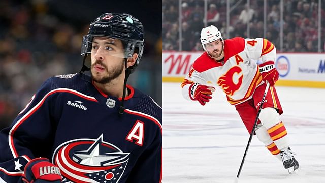 Rasmus Andersson and Johnny Gaudreau have been friends at the Flames since their rookie years (Source: Getty Images)