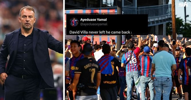 "Might actually be better than Kylian Mbappe", "David Villa never left" - Fans hail Barcelona star as he shines in win over Dortmund