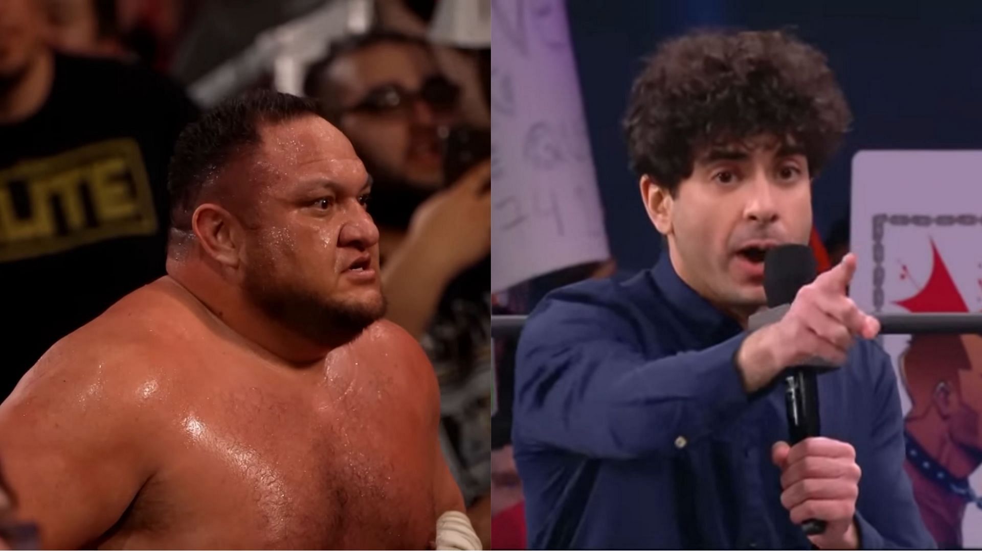 Samoa Joe (left) and Tony Khan (right) ( Image Credits: AEW