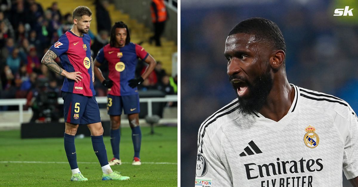 Inaki Martinez (left) &amp; Antonio Rudiger (right) (Image: Al images from Getty)