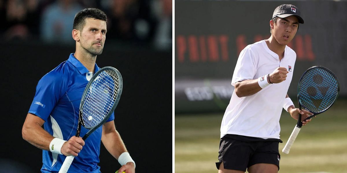 Novak Djokovic vs Rinky Hijikata is one of the first-round matches at the Brisbane International 2025. (Photos: Getty)