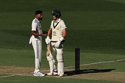 [Watch] Beer snake forces Marnus Labuschagne to pull out, frustrated Mohammed Siraj hurls the ball at him on Day 1 of 2nd BGT 2024-25 Test