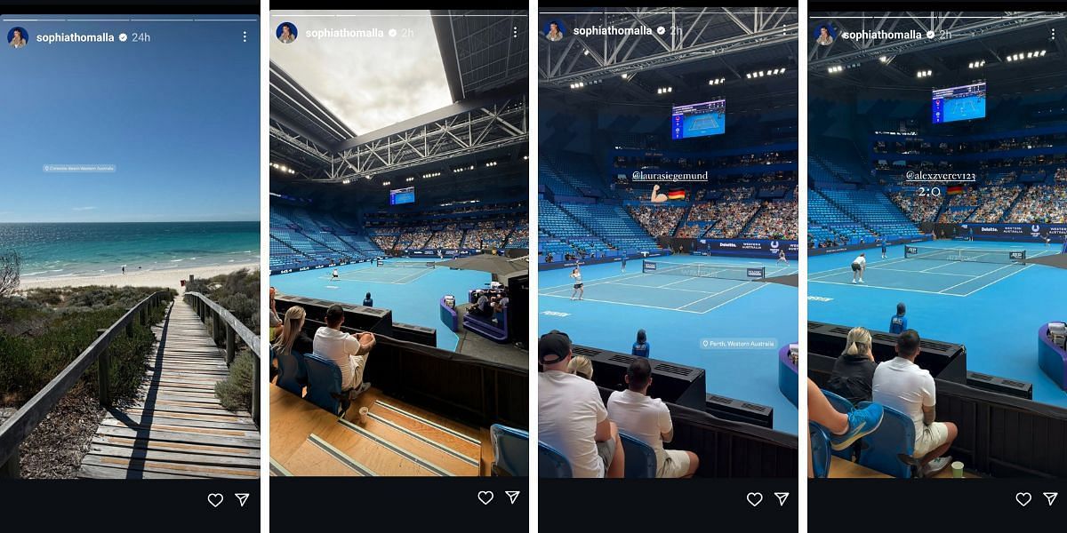 Screengrab of Sophia Thomalla&#039;s Instagram stories [Image Source: Instagram]