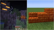 Hitting Creaking will give resin that can be made into blocks or armor trim dye (Image via Mojang Studios)
