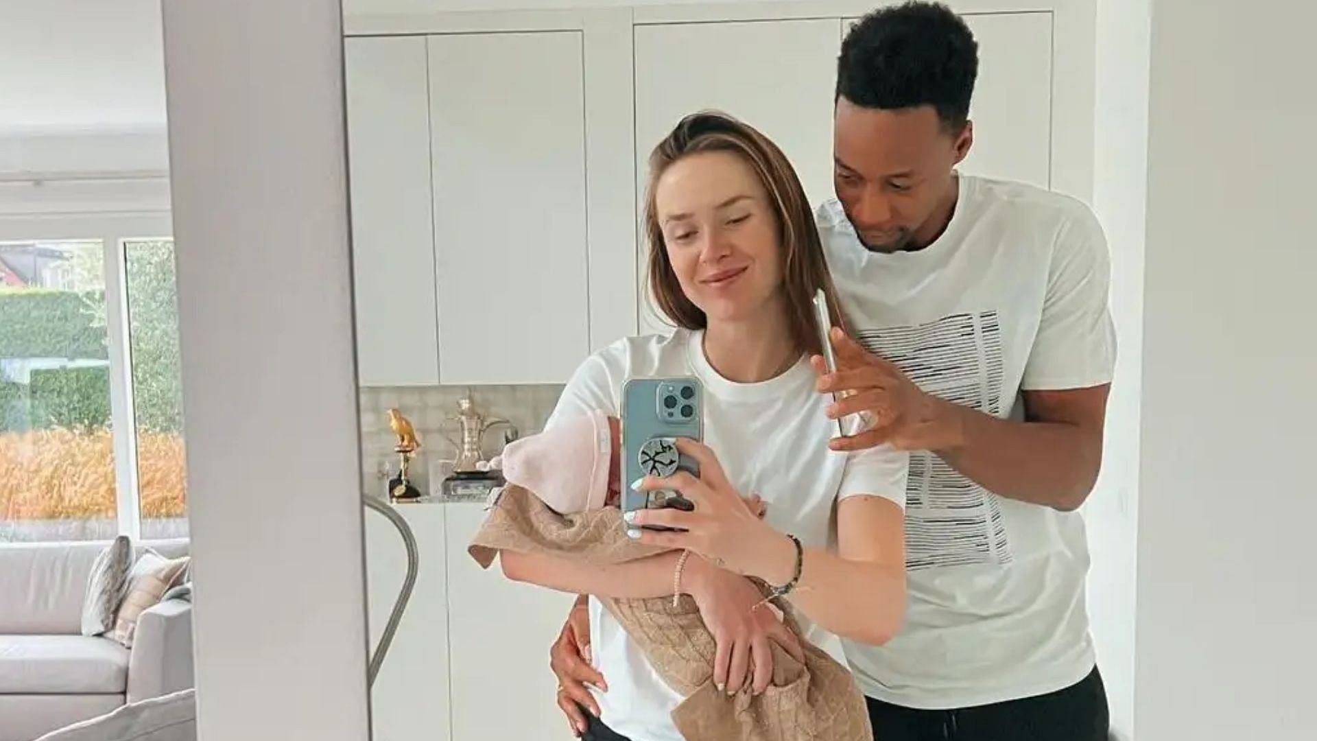 Svitolina and Gael Monfils welcomed their child in October, 2022; Instagram | @elinasvitolina