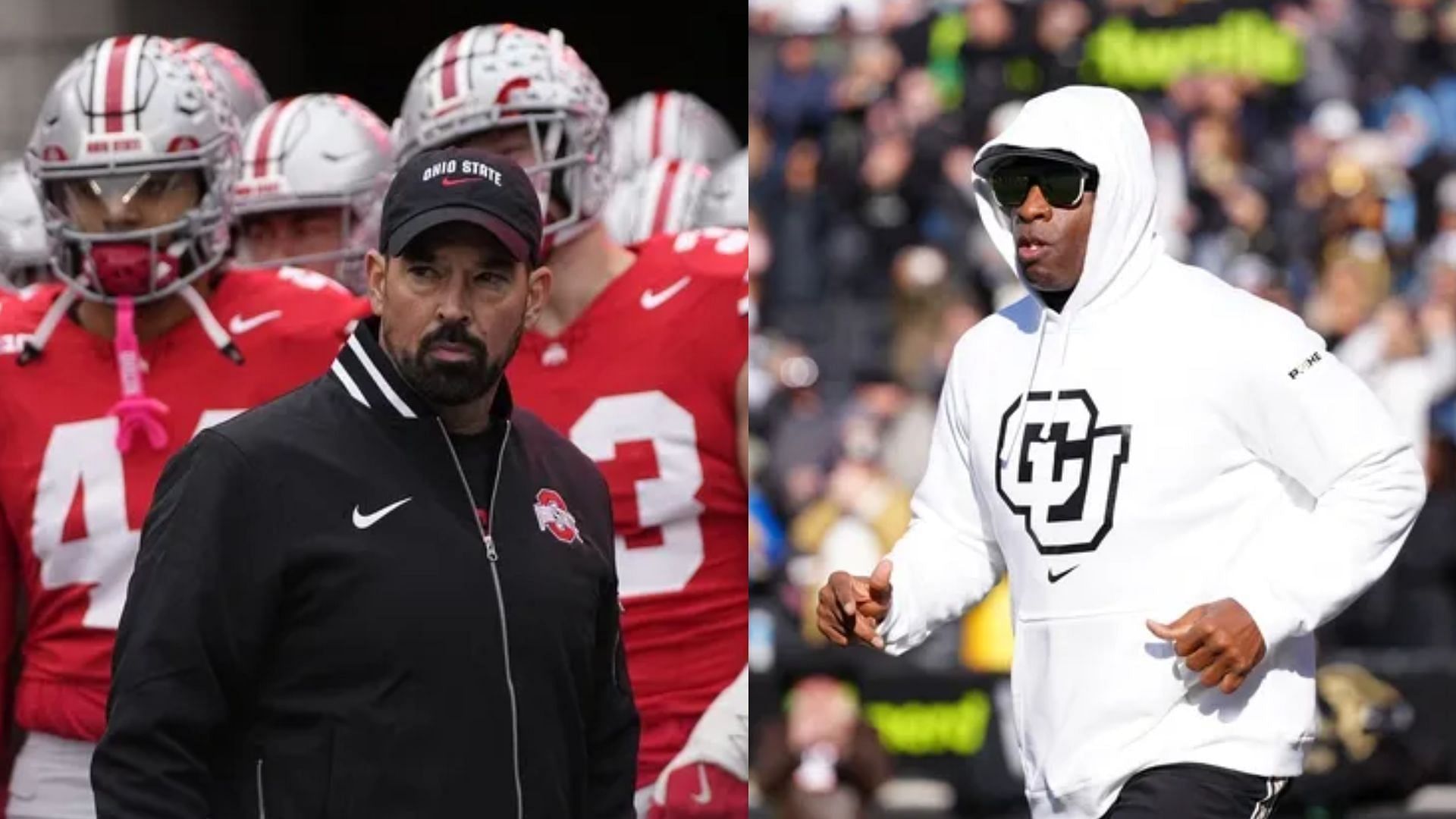 College football coaches, Ryan Day and Deion Sanders 