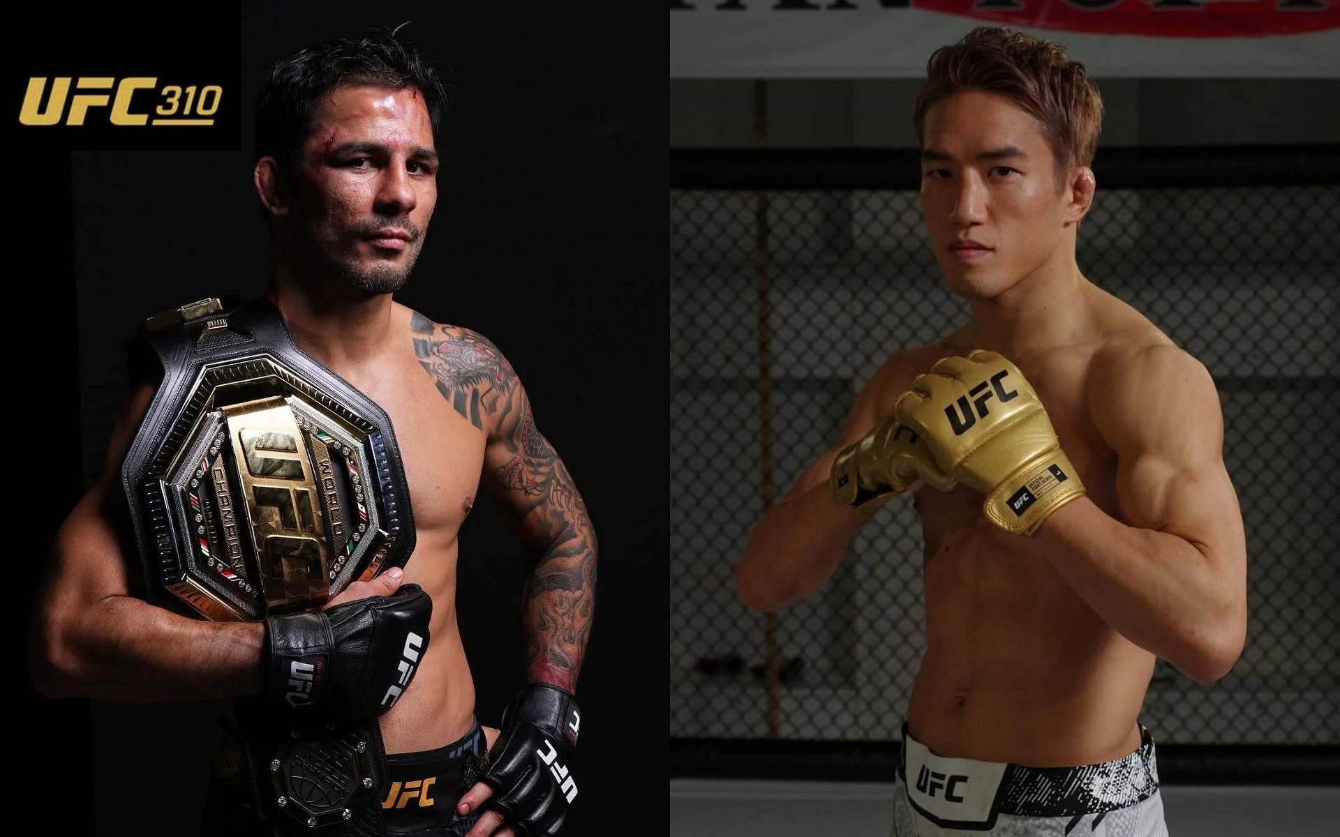 Alexandre Pantoja (left) will take on Kai Asakura (right) in the main event of UFC 310. [Images courtesy: @pantoja_official and @kai_asakura_ on Instagram]