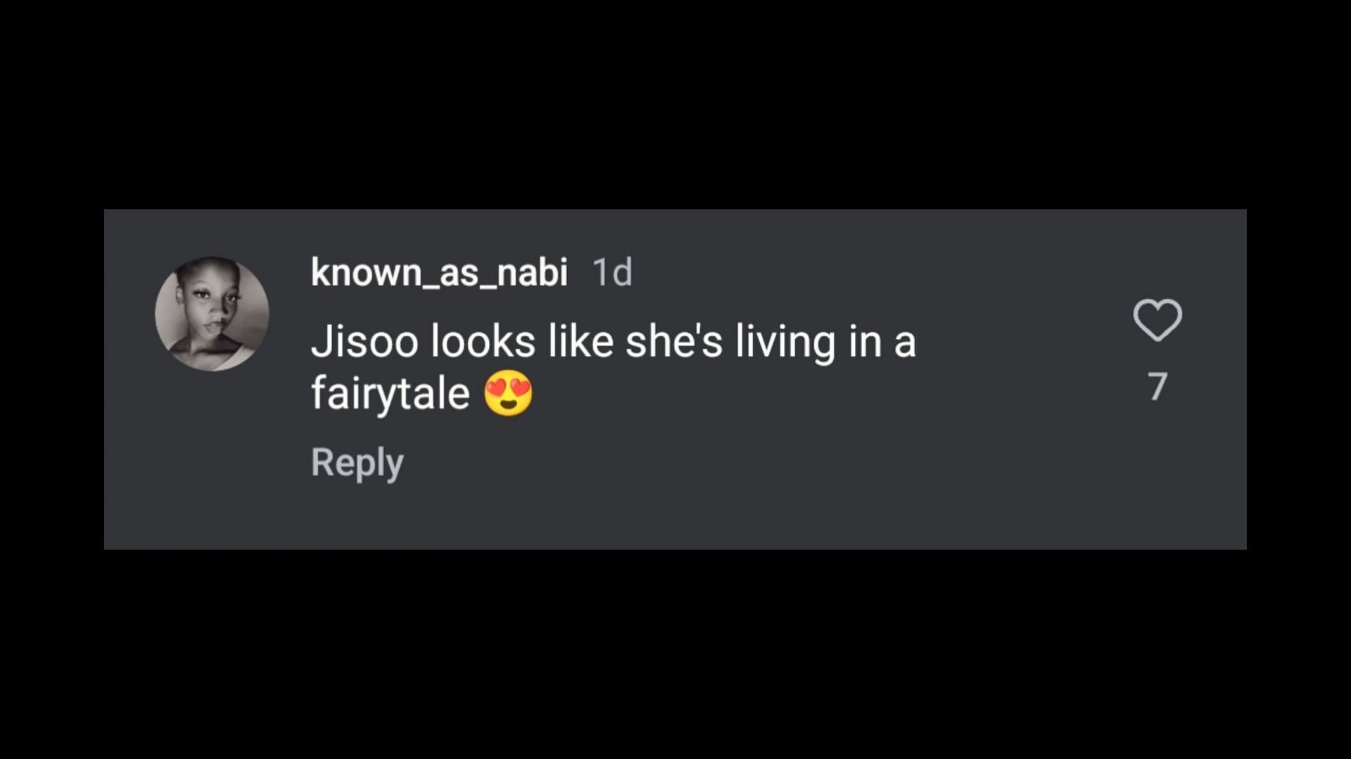 Fans react to BLACKPINK&#039;s Jisoo&#039;s latest Instagram post (Image via @blissoo__official/Instagram)