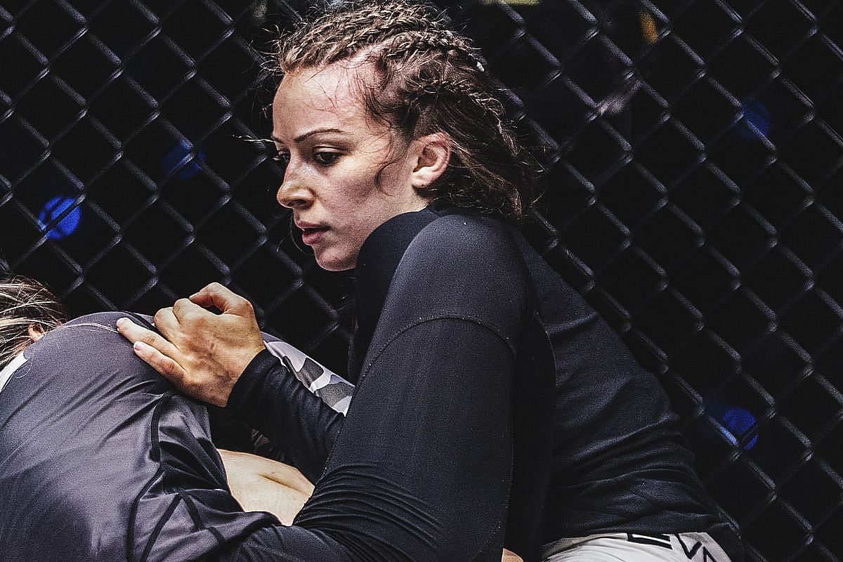  Danielle Kelly grateful for birthday surprise of team but focused on title rematch. -- Photo by ONE Championship