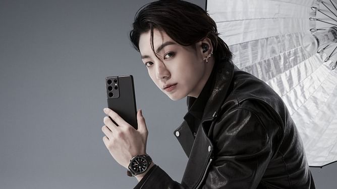 "They knew people wouldn't look at his cell phone but at him"— Fans amused as BTS' Jungkook is seen using iPhone in Samsung's campaign clip in Bangkok