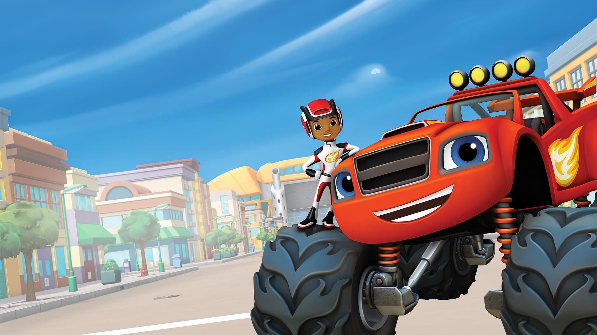 Blaze and AJ in Blaze and the Monsters (Image via Prime Video)