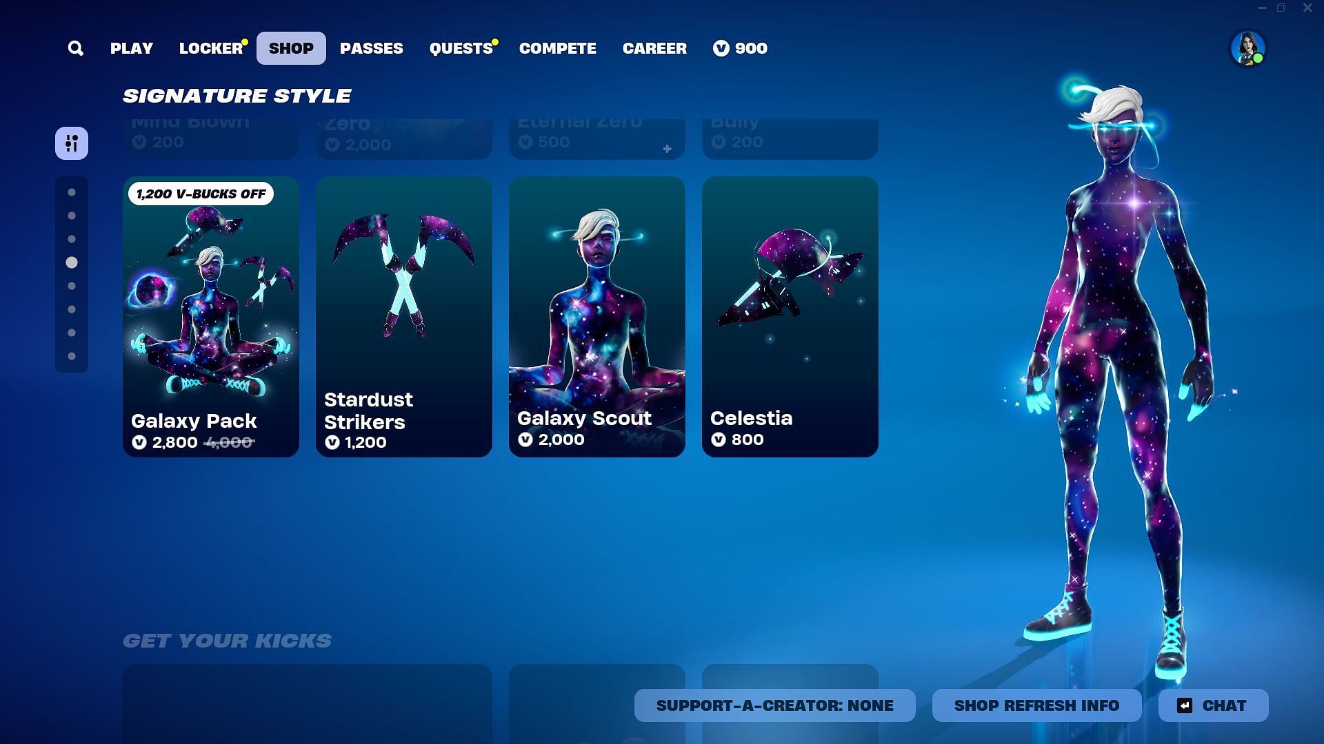 You can now purchase the Galaxy Scout skin in Fortnite (Image Epic Games)