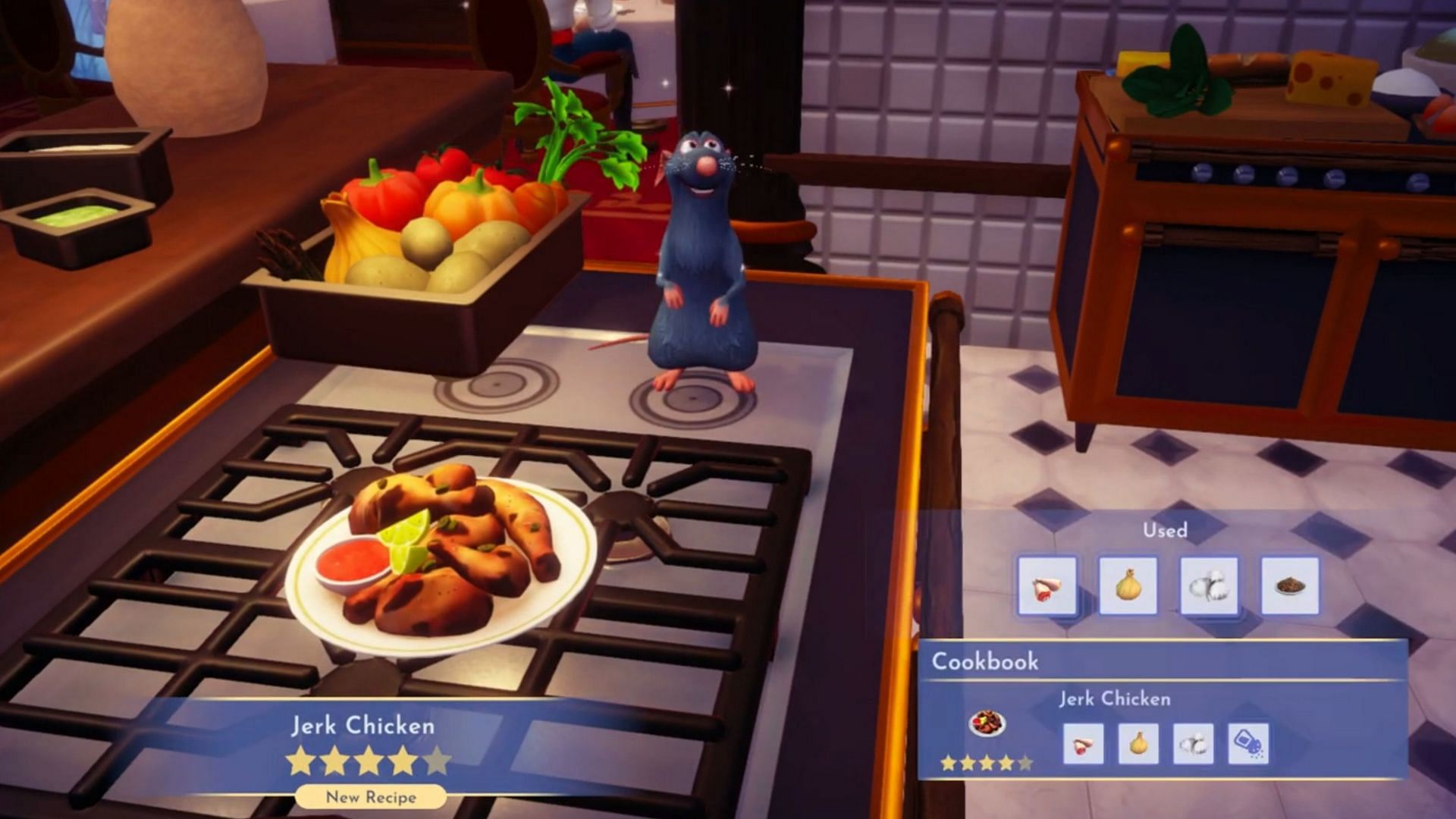 Jerk Chicken is a four-star dish in the game (Image via Gameloft)