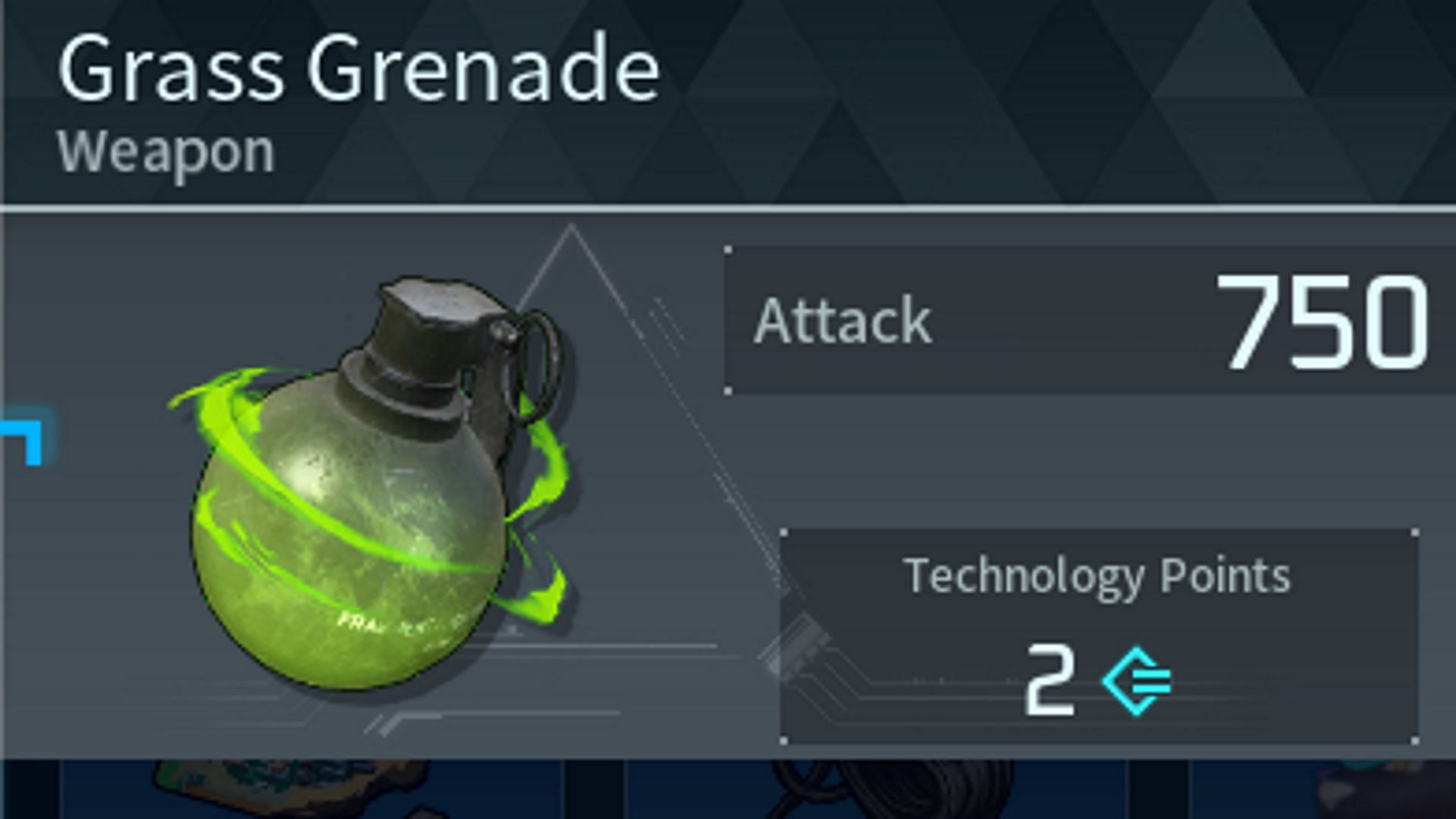 Unlock Grass Grenade at Level 35 in the Technology tab (Image via Pocketpair, Inc.)