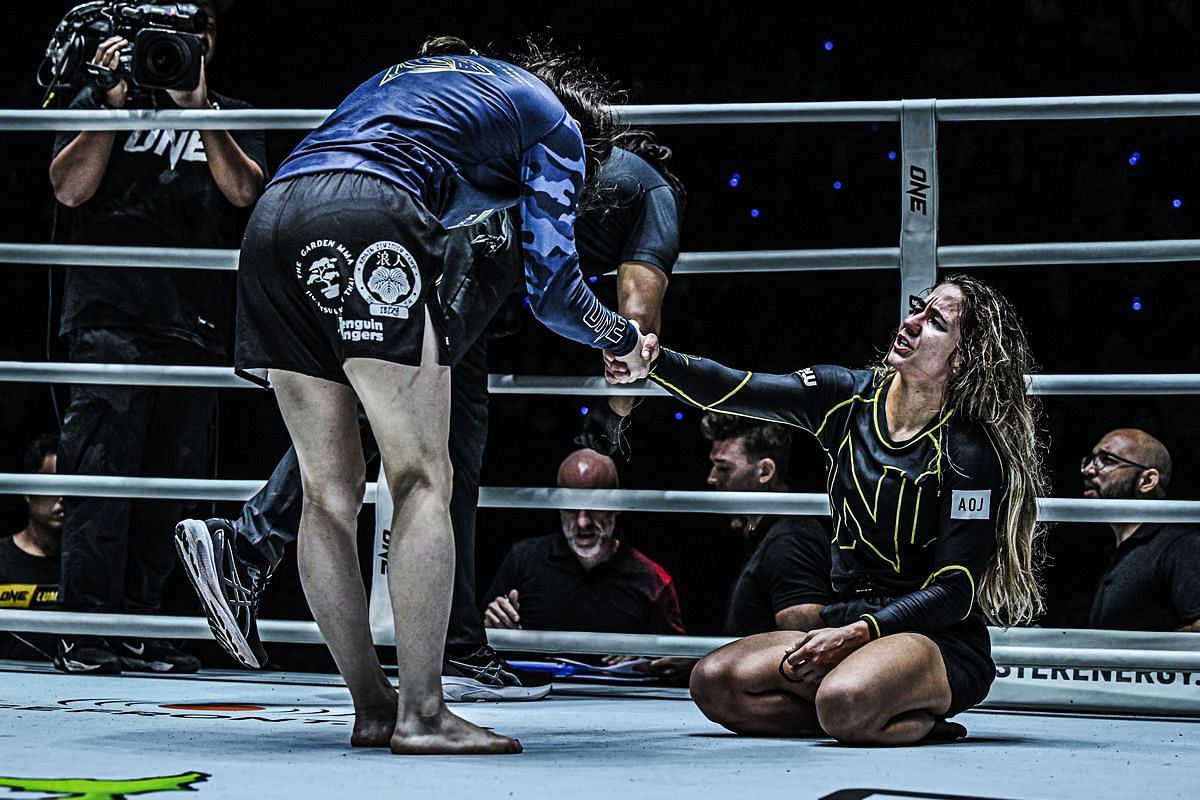 Danielle Kelly and Mayssa Bastos - Photo by ONE Championship